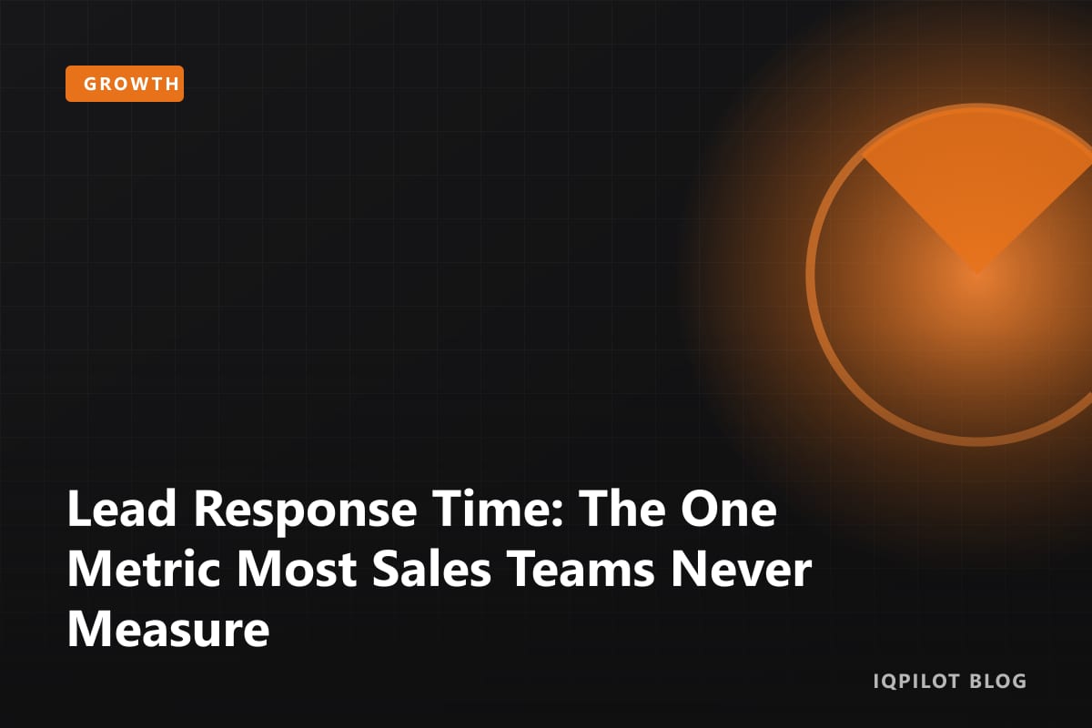 Lead Response Time: The One Metric Most Sales Teams Never Measure